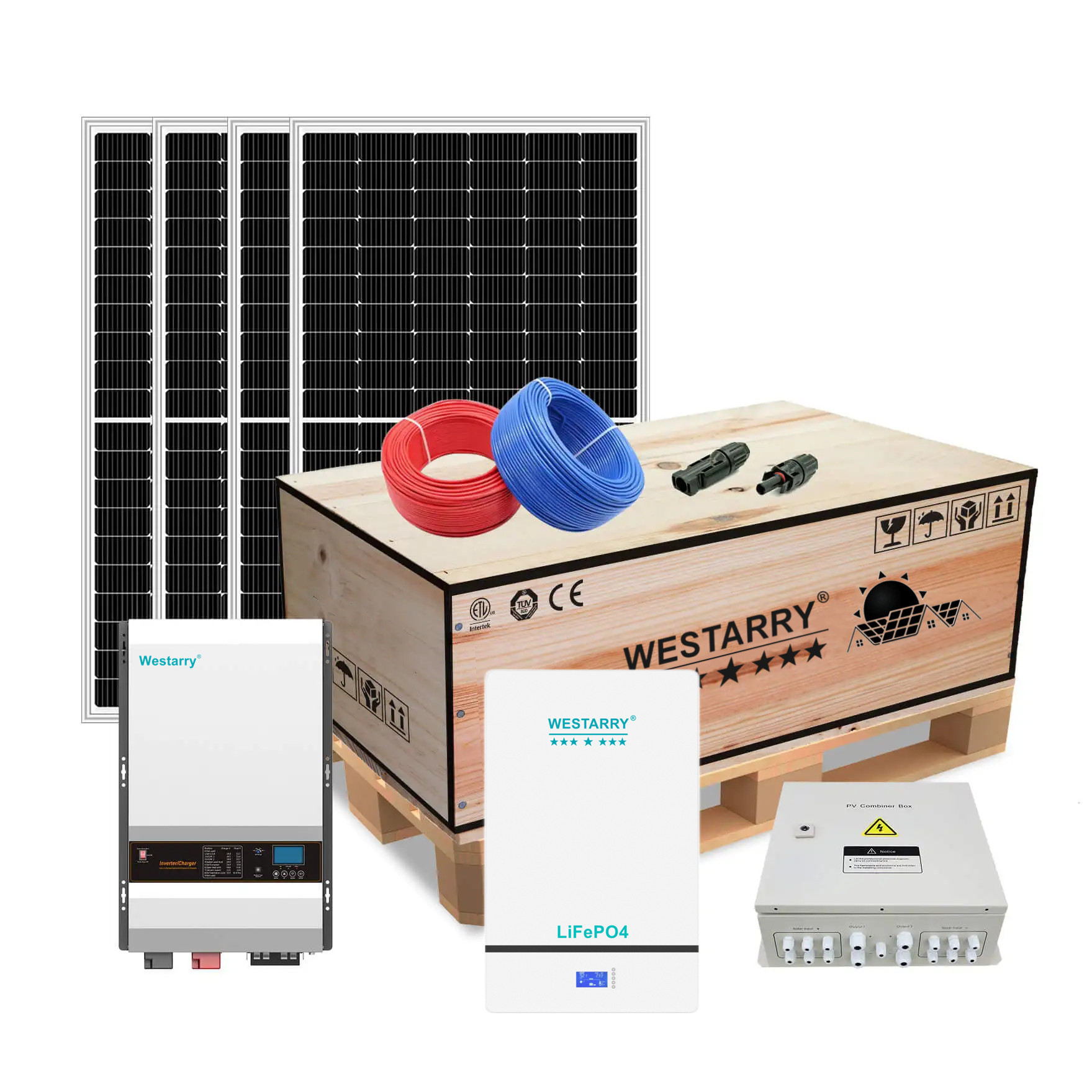 Westarry Solar Power System 8kw Solar Pv System Kit Off Grid System For Home Use